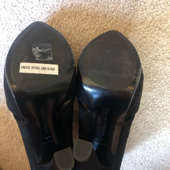 Bottega Veneta Black Suede Sandals Size 37 - Picture 8 of 8